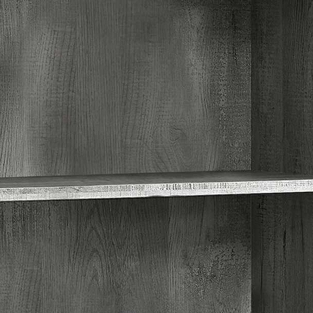 White Wood Adjustable Four Tier Bookcase