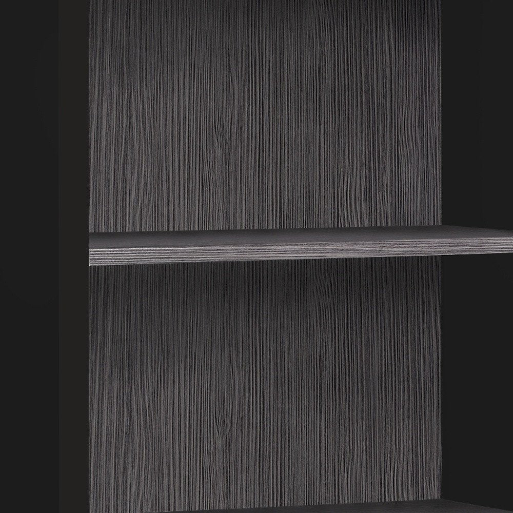 White Wood Adjustable Four Tier Bookcase