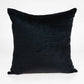 18" X 7" X 18" Transitional Black Solid Pillow Cover With Poly Insert