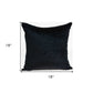 18" X 7" X 18" Transitional Black Solid Pillow Cover With Poly Insert