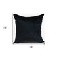 18" X 7" X 18" Transitional Black Solid Pillow Cover With Poly Insert