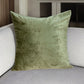 18" X 7" X 18" Transitional Olive Solid Pillow Cover With Poly Insert
