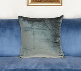 20" X 7" X 20" Transitional Charcoal Solid Pillow Cover With Poly Insert