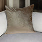 20" Taupe Cotton Blend Throw Pillow