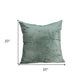 20" X 7" X 20" Transitional Sea Foam Solid Pillow Cover With Poly Insert