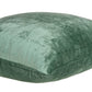 22" X 7" X 22" Transitional Green Solid Pillow Cover With Poly Insert