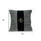 Grey Cotton Pillow Cover With Poly Insert