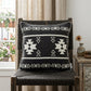 20" X 7" X 20" Southwest Black Cotton Pillow Cover With Poly Insert