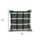 20" X 7" X 20" Transitional Gray Pillow Cover With Poly Insert