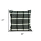 20" X 7" X 20" Transitional Gray Pillow Cover With Poly Insert