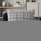 20" X 7" X 20" Transitional Gray Accent Pillow Cover With Poly Insert