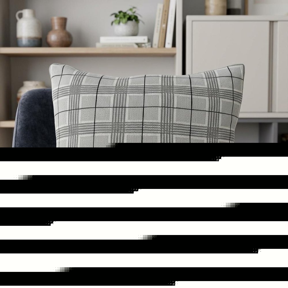 20" X 7" X 20" Transitional Gray Accent Pillow Cover With Poly Insert