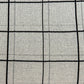 20" Gray Plaid Cotton Throw Pillow