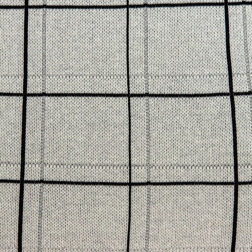 20" Gray Plaid Cotton Throw Pillow