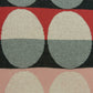 20" Gray Ivory And Red Geometric Cotton Throw Pillow
