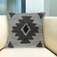 20" X 7" X 20" Southwest Gray Cotton Pillow Cover With Poly Insert