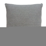 20" X 7" X 20" Elegant Transitional Gray Pillow Cover With Poly Insert