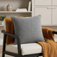 20" X 7" X 20" Elegant Transitional Gray Pillow Cover With Poly Insert