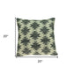 20" Tan Cotton Throw Pillow