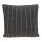 Charcoal Pillow Cover With Insert