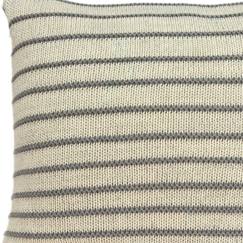 20" Tan Throw Pillow