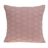 20" Pink Honeycomb Cotton Throw Pillow