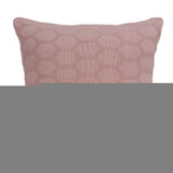 20" Pink Honeycomb Cotton Throw Pillow