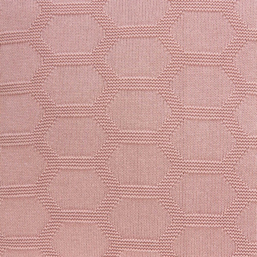 20" Pink Honeycomb Cotton Throw Pillow