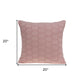 20" X 7" X 20" Transitional Pink Pillow Cover With Poly Insert