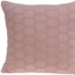 20" Pink Honeycomb Cotton Throw Pillow