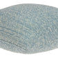 20" Aqua Teal Woven Cotton Blend Throw Pillow