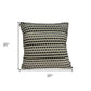 20" X 7" X 20" Elegant Transitional Tan Cotton Pillow Cover With Poly Insert