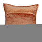 20" X 7" X 20" Transitional Orange Solid Quilted Pillow Cover With Poly Insert