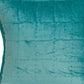 20" X 7" X 20" Transitional Aqua Solid Quilted Pillow Cover With Poly Insert
