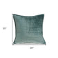 20" X 7" X 20" Transitional Sea Foam Solid Quilted Pillow Cover With Poly Insert