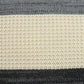 20" X 7" X 20" Transitional Cream And Gray Pillow Cover With Poly Insert