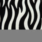 20" X 7" X 20" Transitional Black And White Zebra Pillow Cover With Poly Insert