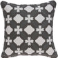20" X 7" X 20" Transitional Gray And White Pillow Cover With Poly Insert