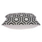 20" X 7" X 20" Cool Gray And White Pillow Cover With Poly Insert