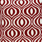 20" X 7" X 20" Transitional Red And White Pillow Cover With Poly Insert