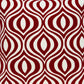 20" X 7" X 20" Transitional Red And White Pillow Cover With Poly Insert