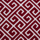 20" X 7" X 20" Transitional Red And White Cotton Pillow Cover With Poly Insert