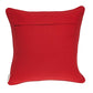 20" X 7" X 20" Transitional Red And White Accent Pillow Cover With Poly Insert