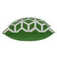 20" Green and White Throw Pillow