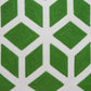 20" Green and White Throw Pillow