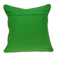 20" Green And White Quatrefoil Cotton Throw Pillow