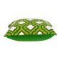 20" X 7" X 20" Cool Traditional Green And White Pillow Cover With Poly Insert