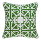 20" X 7" X 20" Traditional Green And White Accent Pillow Cover With Poly Insert