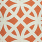 20" X 7" X 20" Transitional Orange Pillow Cover With Poly Insert