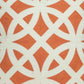 20" X 7" X 20" Transitional Orange Pillow Cover With Poly Insert